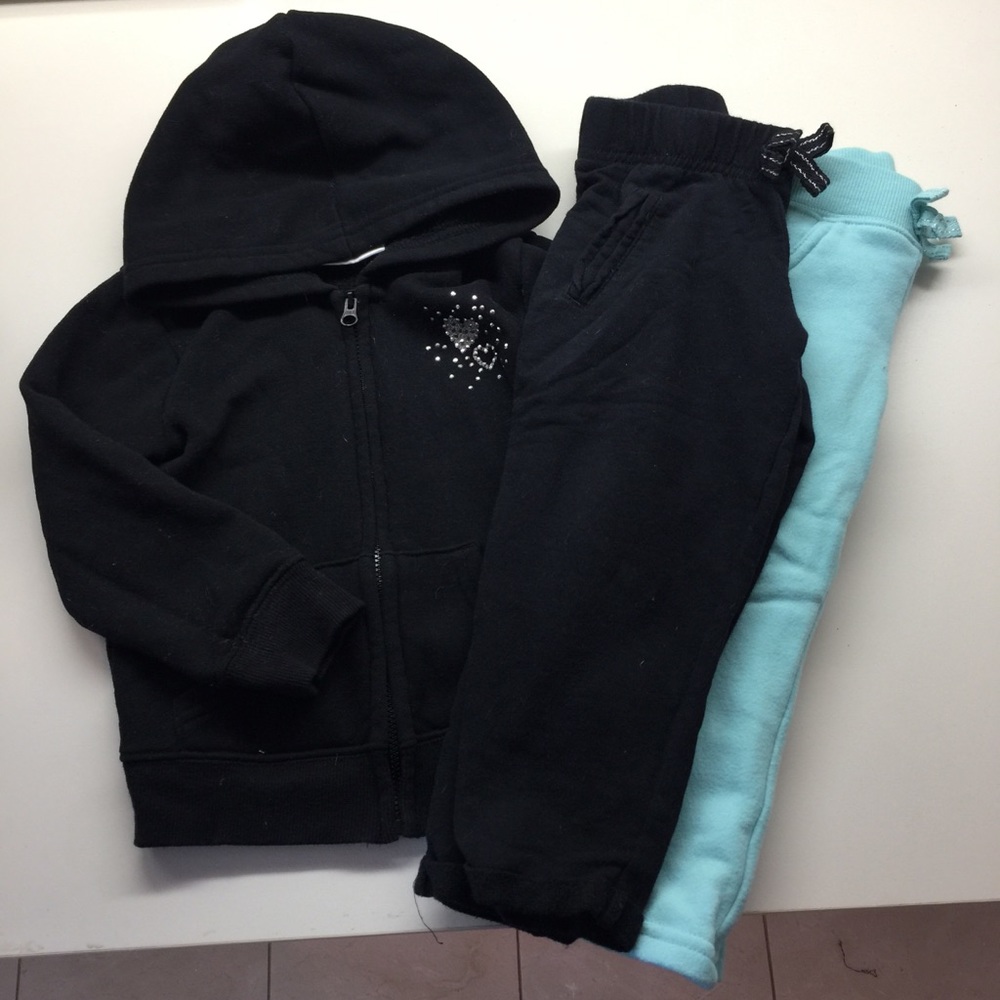 Jumping Beans girls 2T track suit jacket and pants